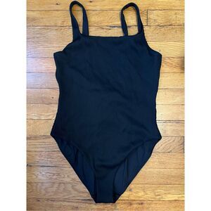 COS SQUARE-NECK RIBBED SWIMSUIT
